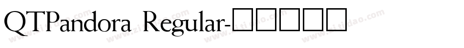 QTPandora Regular字体转换